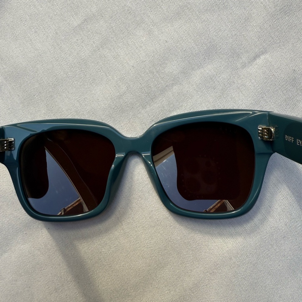 Diff Eyewear Teal Sunglasses